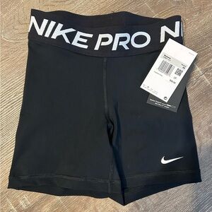 Nike Black Shorts with White Logo
